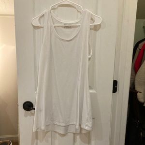 Long white Spanx tank top